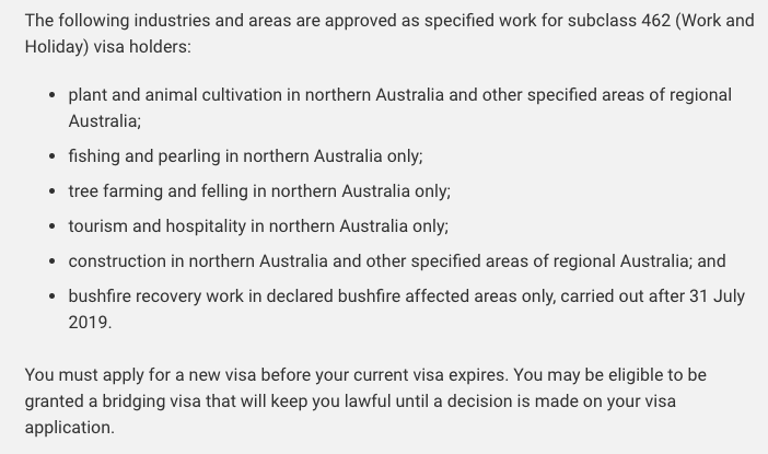 探讨：移民局公布了关于在澳境内462签证的Q&A